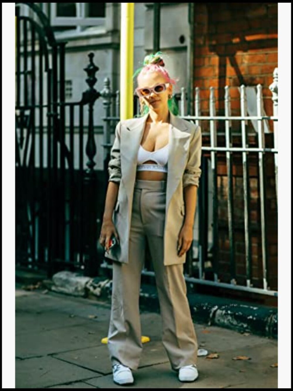 Long Sleeve Lapel Button Blazer Suit Jacket for Work Office - Picture 4 of 7